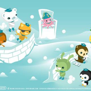 Snowball fights wallpaper