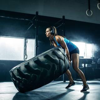 Fitness model wallpaper