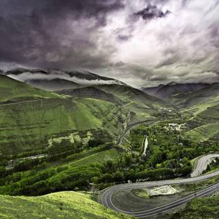 Mountain road wallpaper