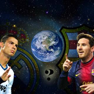 Messi vs Ronaldo wallpaper 2016