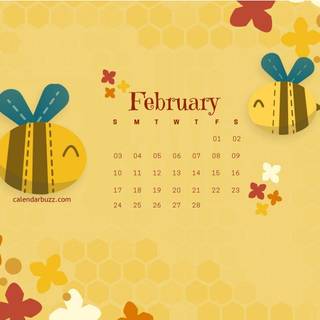 February 2019 calendar wallpaper