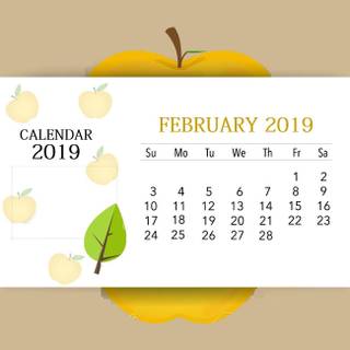 February 2019 calendar wallpaper