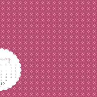 February 2019 calendar wallpaper