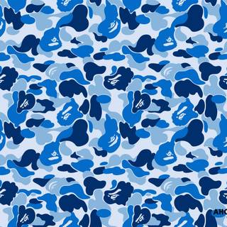 Blue and white army wallpaper