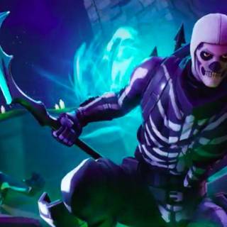 Purple Skull Trooper wallpaper
