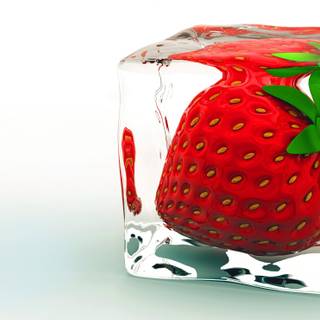 Strawberry 3D wallpaper