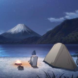 Laid-Back Camp wallpaper