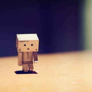 Cardboard robot wallpaper