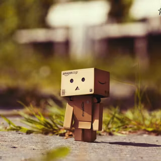 Cardboard robot wallpaper