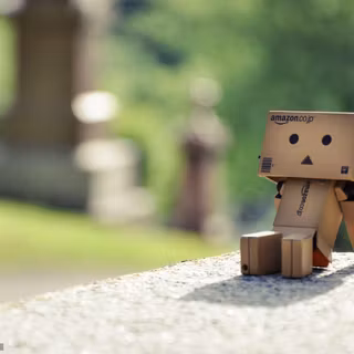 Cardboard robot wallpaper