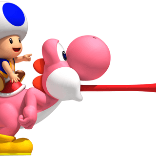 Super Mario Bros Blue Toad wallpaper