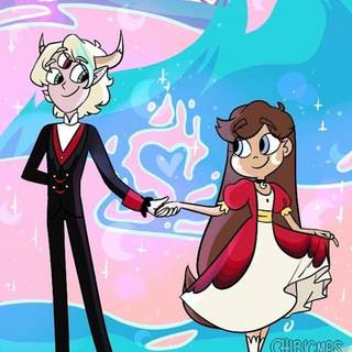 Luna Butterfly and Sam Lucitor wallpaper