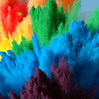 Rainbow explosions wallpaper