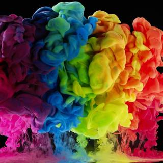 Rainbow explosions wallpaper