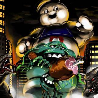 Stay Puft Marshmallow Man wallpaper