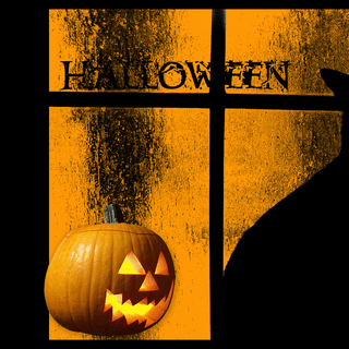 Halloween cat desktop wallpaper