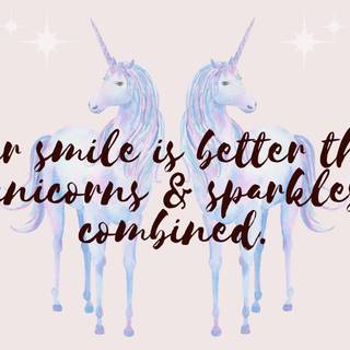 Cute unicorns wallpaper