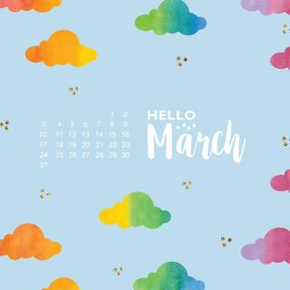 March 2019 calendar wallpaper
