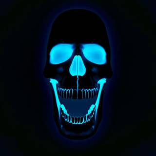 Neon skull wallpaper