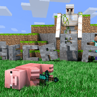 Minecraft village wallpaper