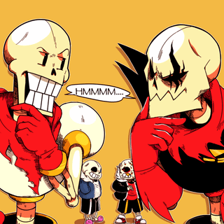 Undertale Sans x Underfell Sans wallpaper