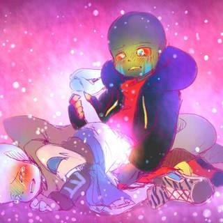 Undertale Sans x Underfell Sans wallpaper