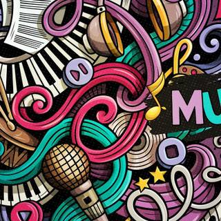 Colorful patterns wallpaper