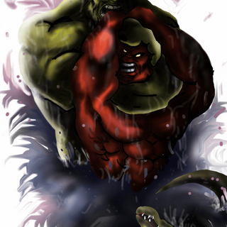 Hulk vs Red Hulk wallpaper