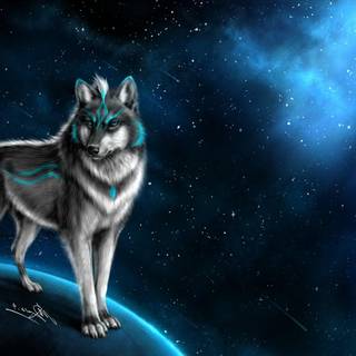 Cool space animals wallpaper