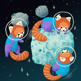 Cool space animals wallpaper