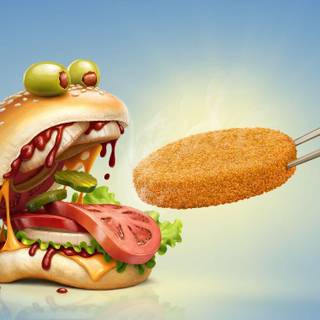 Burger wallpaper