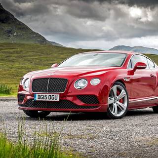 Red Bentley wallpaper