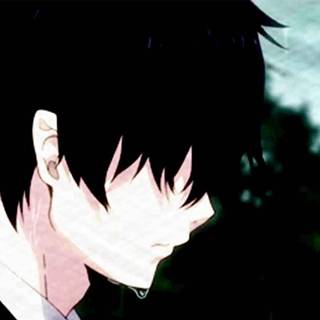 Dark sad anime boy wallpaper