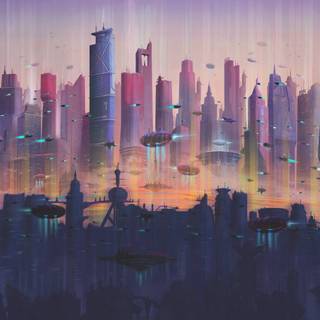 Water paint wallpaper