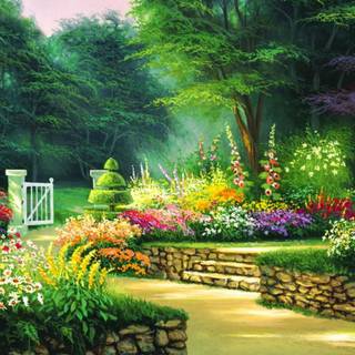 Garden wallpaper