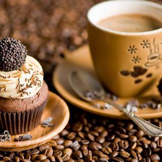 Coffee cup wallpaper