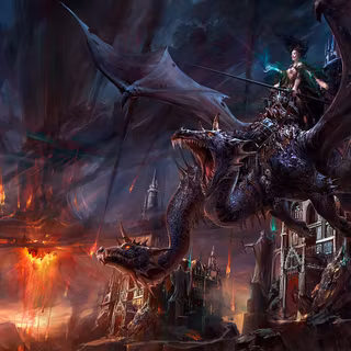 Dragon girl wallpaper