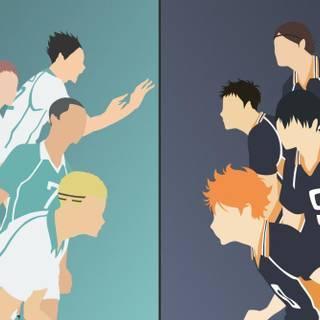 Haikyuu!! Karasuno High School vs Shiratorizawa Academy wallpaper