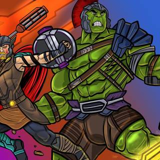 Hulk and Thor wallpaper