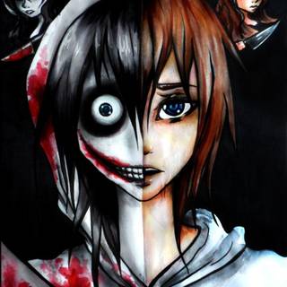 Jeff the Killer X Jane the Killer wallpaper