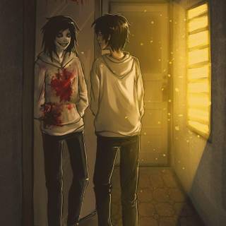 Jeff the Killer X Jane the Killer wallpaper