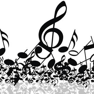 Music notation wallpaper