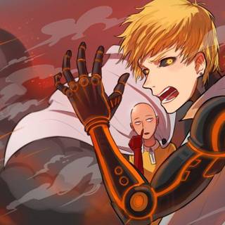 Saitama and Genos wallpaper