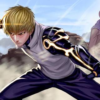 Saitama and Genos wallpaper