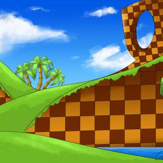 Green Hill Zone wallpaper