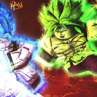 Gogeta vs Broly wallpaper