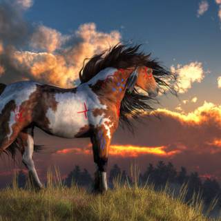 American Paint Horse wallpaper