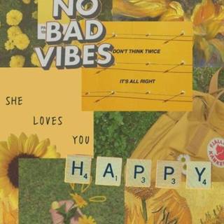 Aesthetic yellow wallpaper