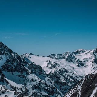 Snowy mountains wallpaper