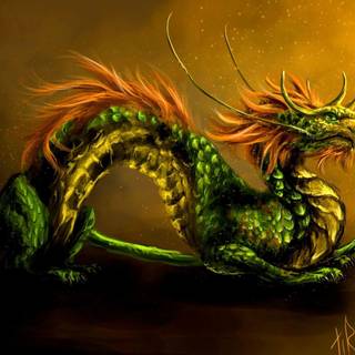 Gold dragon wallpaper